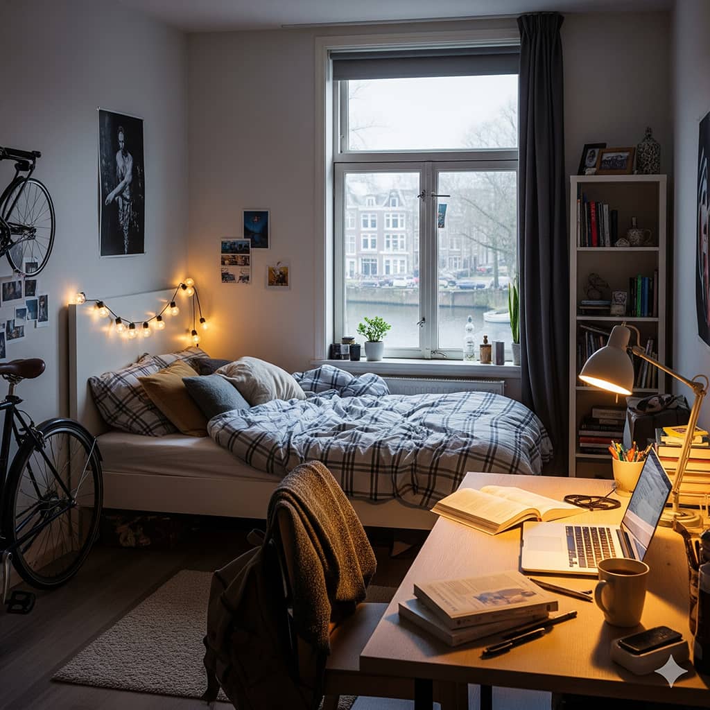 Cozy student apartment in Amsterdam
