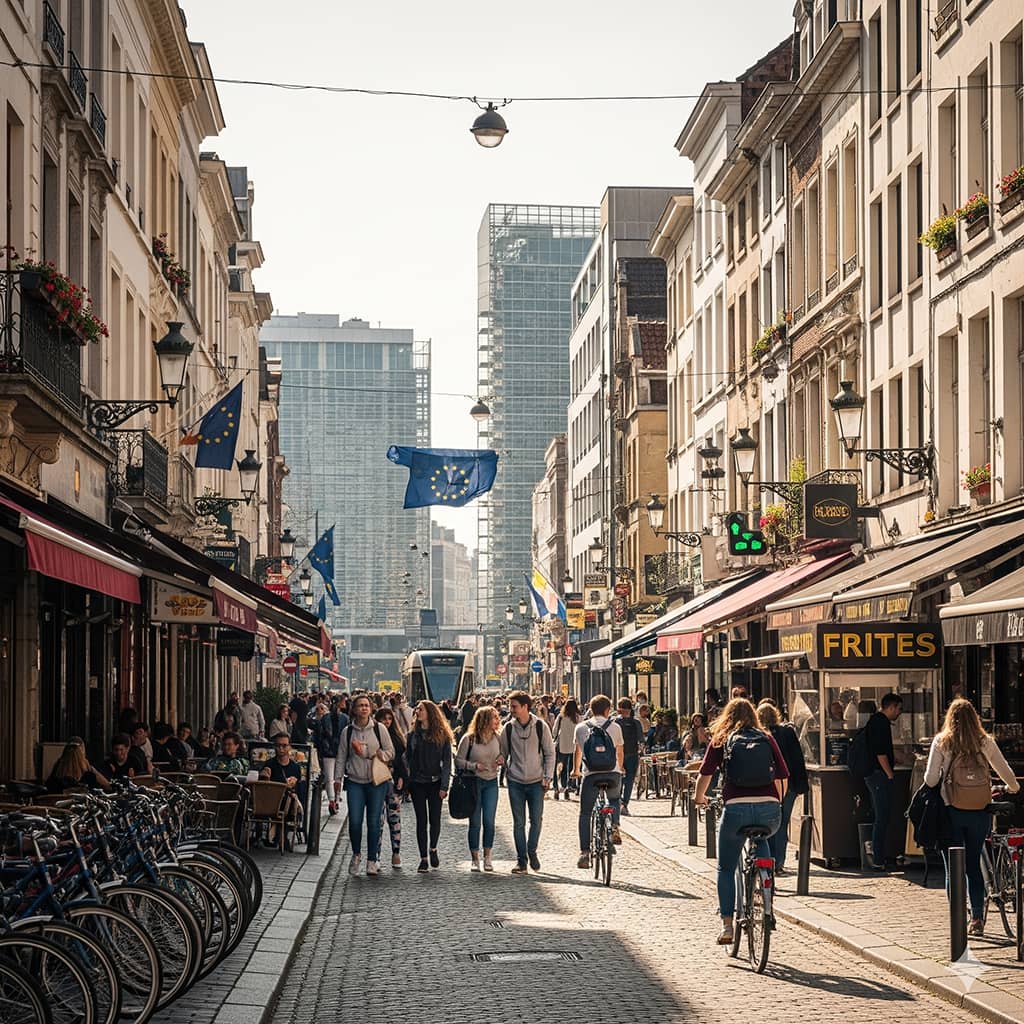 Brussels street scene