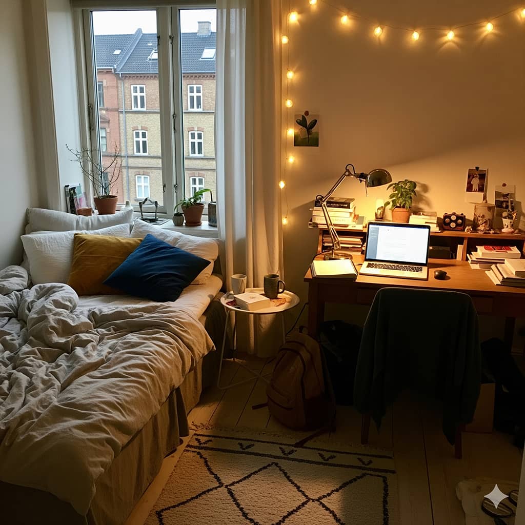 Cozy student apartment in Copenhagen